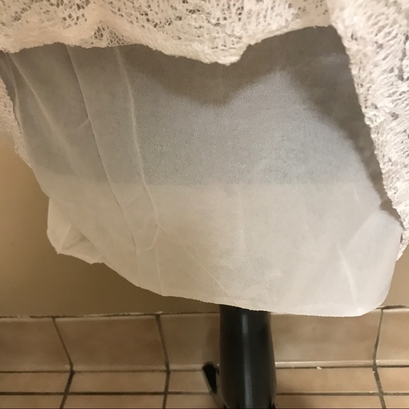 Pom-Pom Mini White Dress Summer Relaxed Lace Slip - Picture 5 of 8